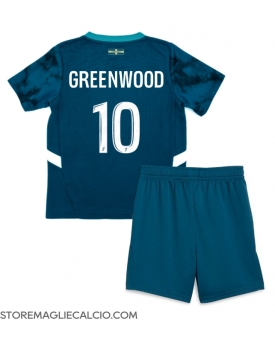 Olympique de Marseille Mason Greenwood #10 Maglia Gara Trasferta Repliche 2024-25 Bambino Maniche Corte